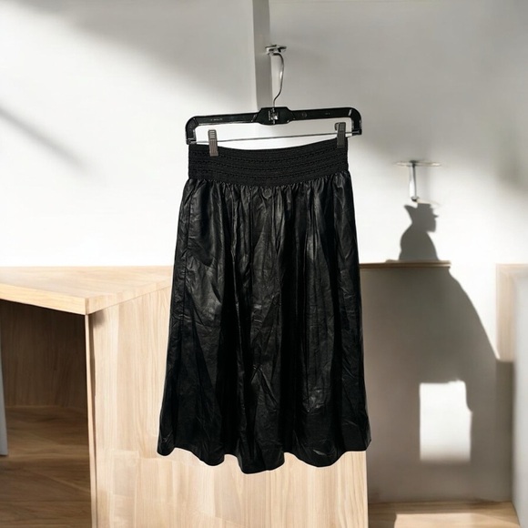 JDC Dresses & Skirts - Black A-Line Midi Skirt with Smocked Detail whith packed.